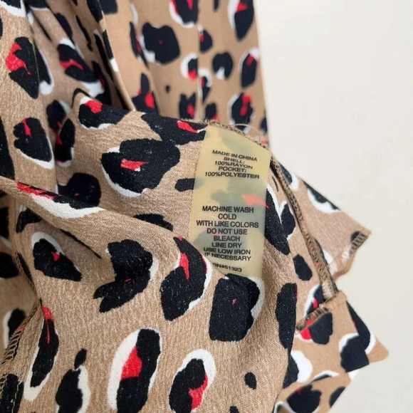 Chaus New York Womens Medium Leopard Open Blazer Jacket - Picture 9 of 12